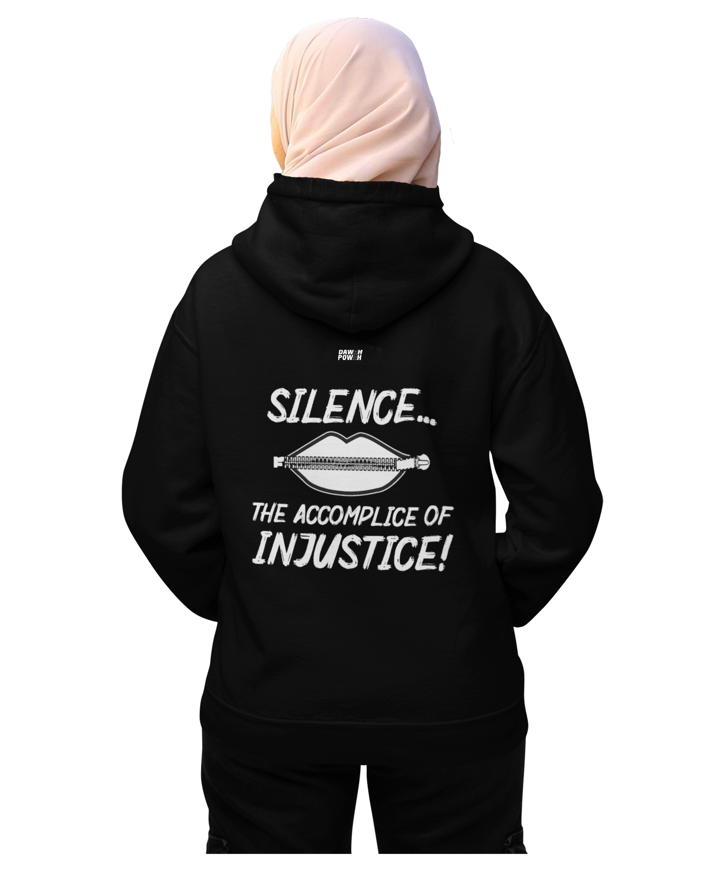 SILENCE... - BLACK Unisex Hoodie
