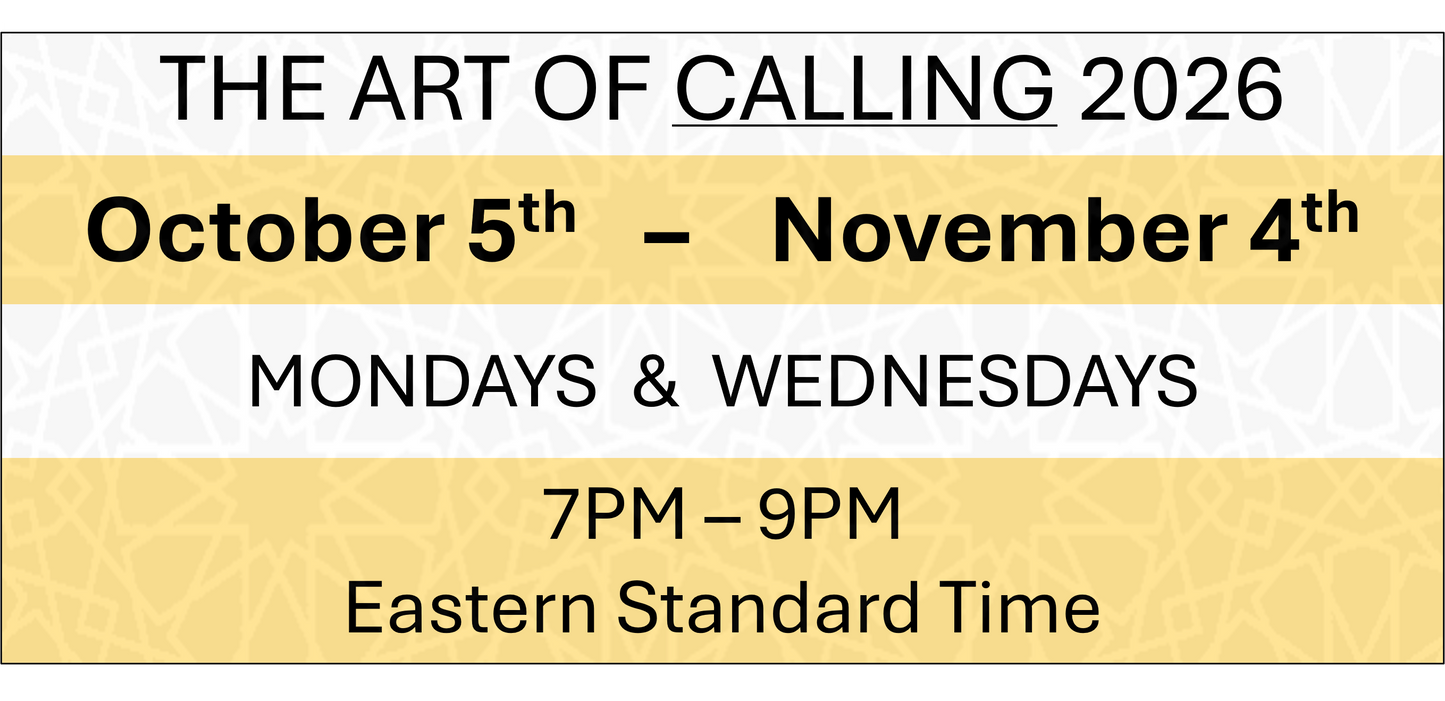 THE ART OF CALLING - October 5th - November 4th 2026