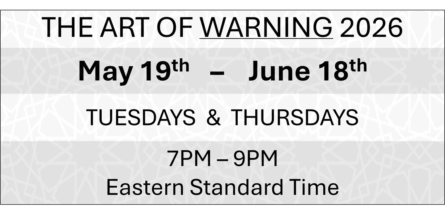 THE ART OF WARNING - May 19th - June 18th 2026