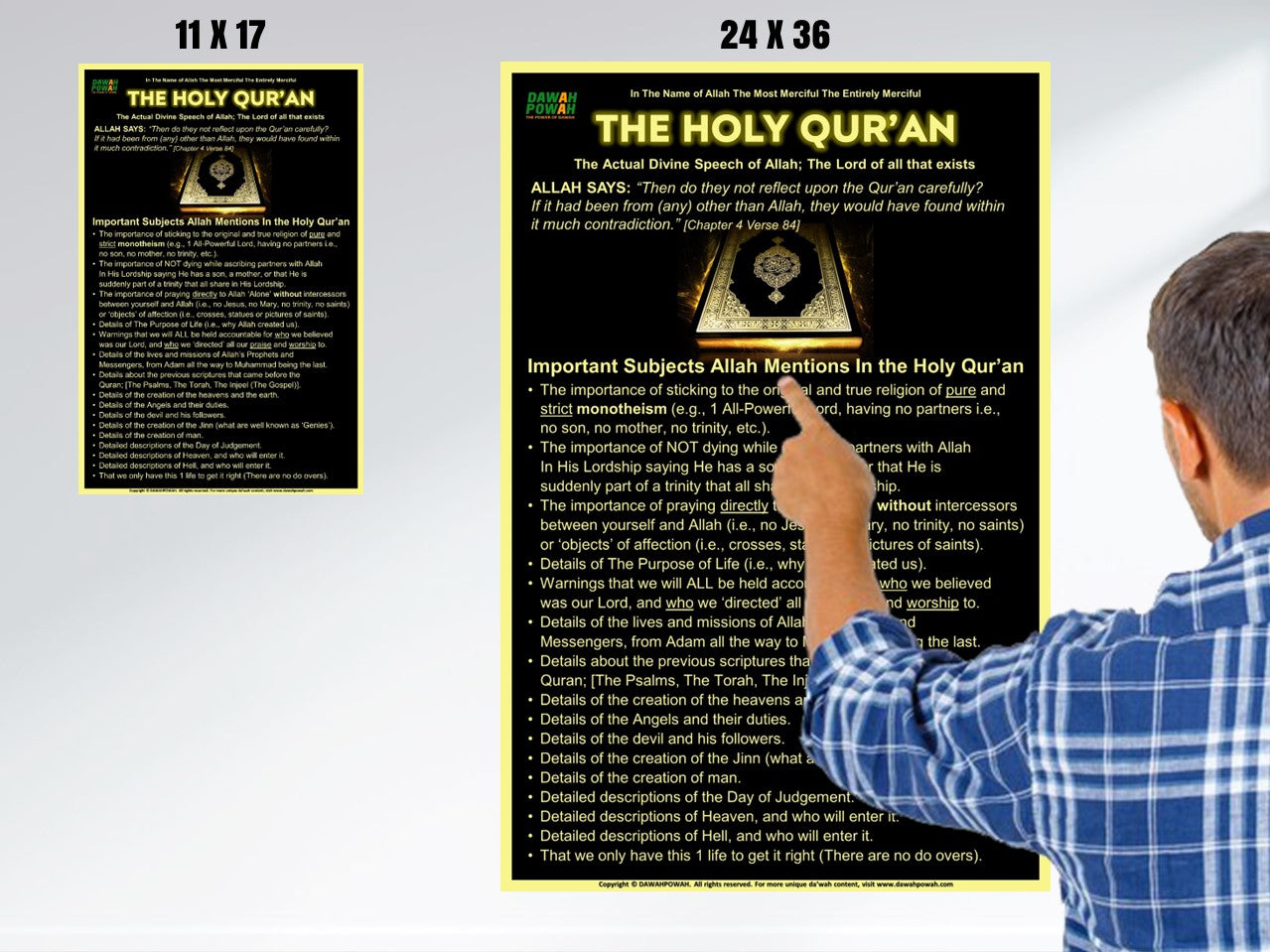 THE HOLY QUR'AN - 24X36 Photo paper poster