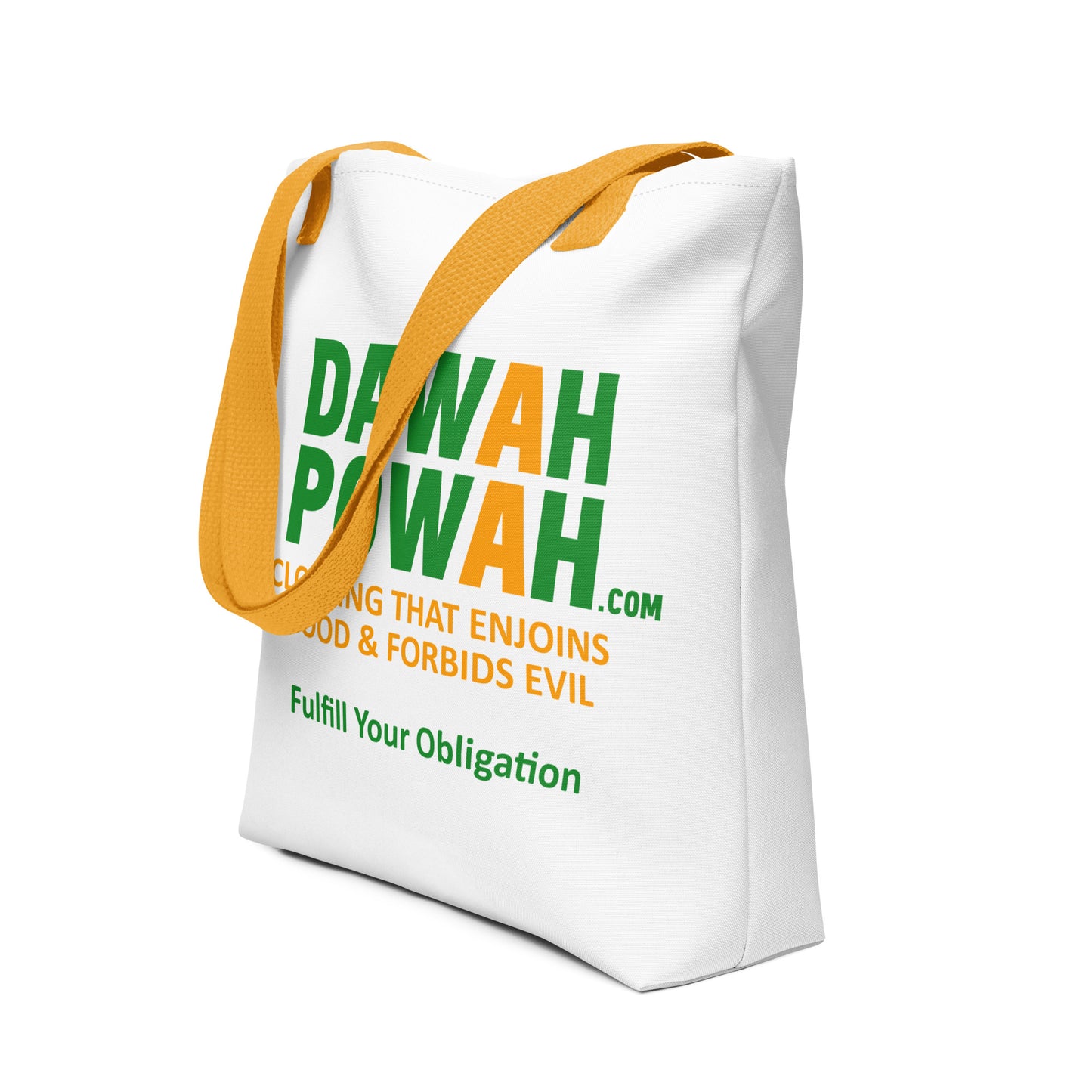 DAWAH POWAH DECAL & TAG 15X15 Tote bag