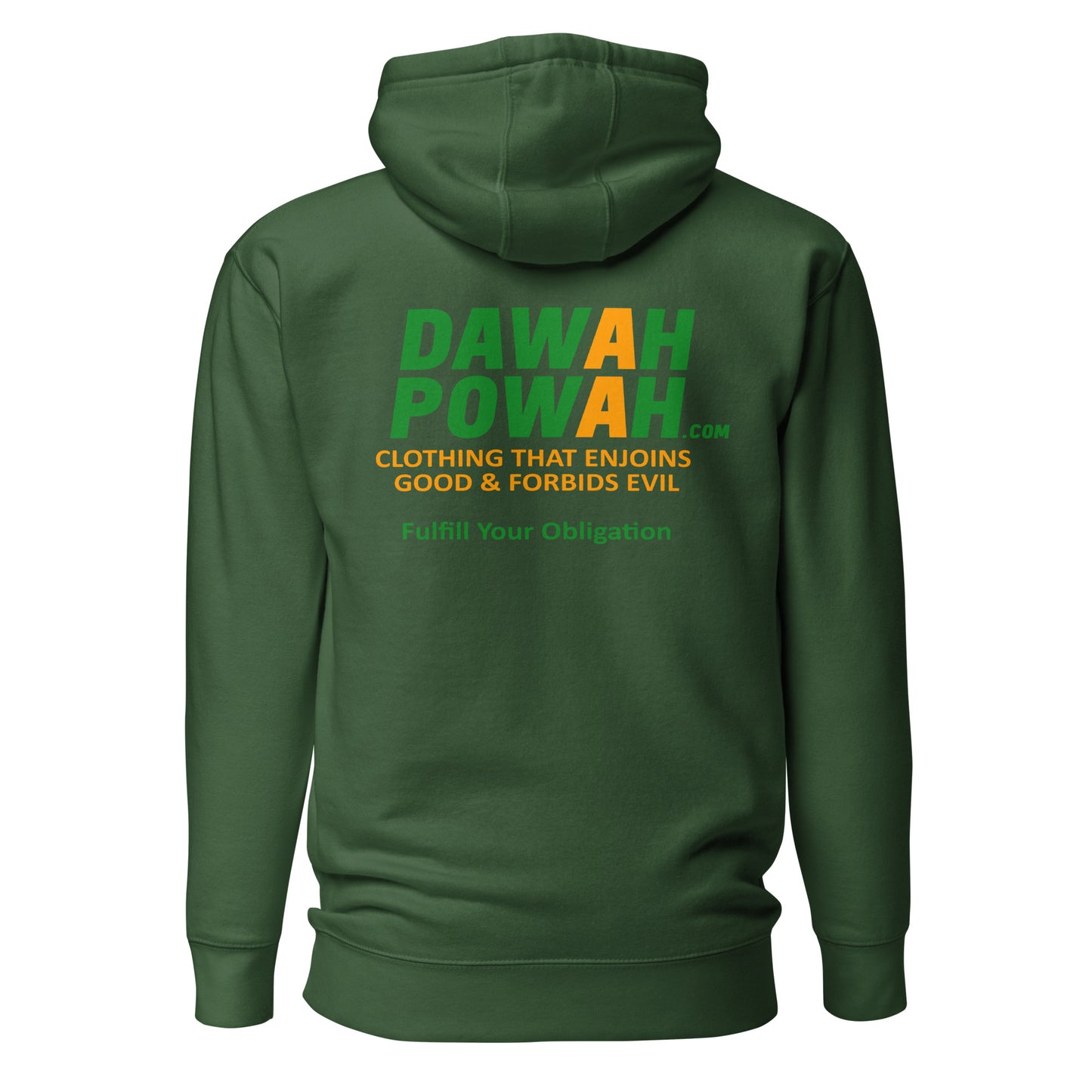 BACK OF SHIRT DAWAH POWAH DECAL & TAG COLLECTION Unisex Hoodies
