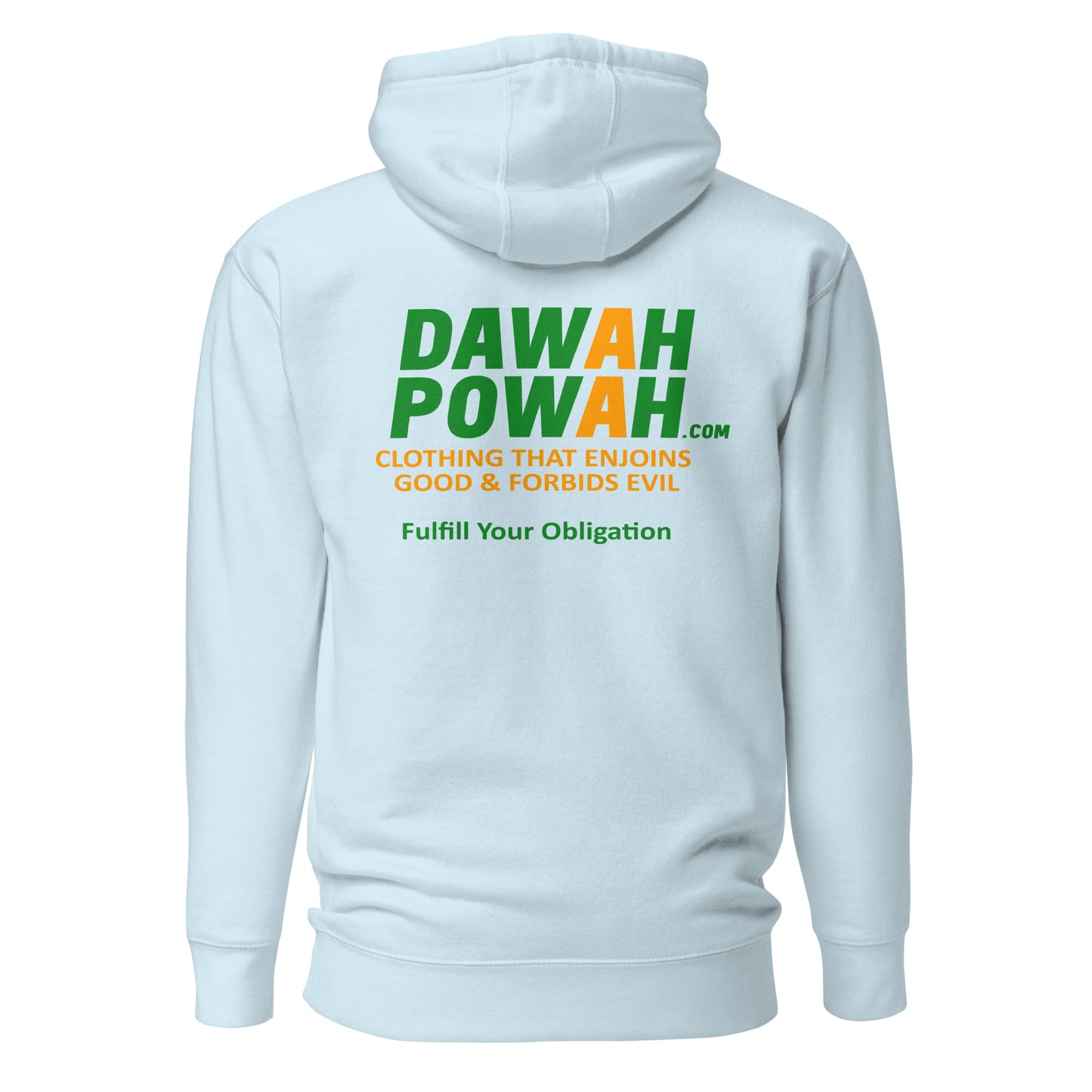 BACK OF SHIRT DAWAH POWAH DECAL & TAG COLLECTION Unisex Hoodies