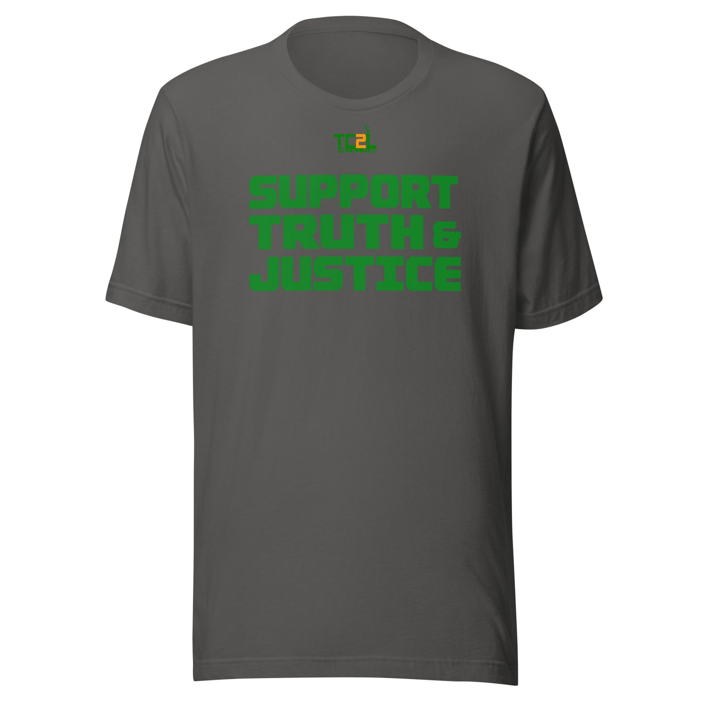 SUPPORT TRUTH & JUSTICE - GREEN COLLECTION Unisex t-shirts