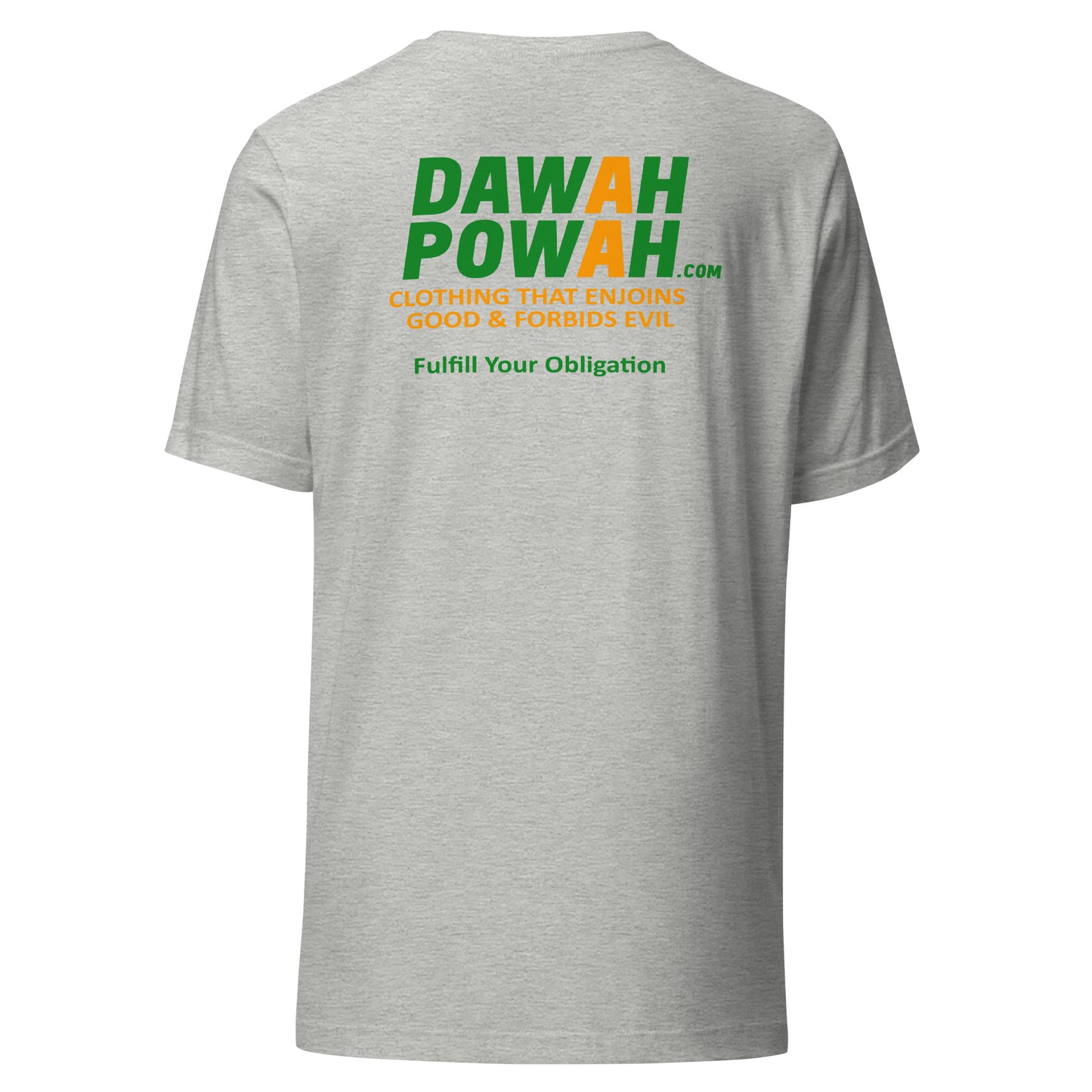 BACK OF SHIRT DAWAH POWAH DECAL & TAG COLLECTION Unisex t-shirts