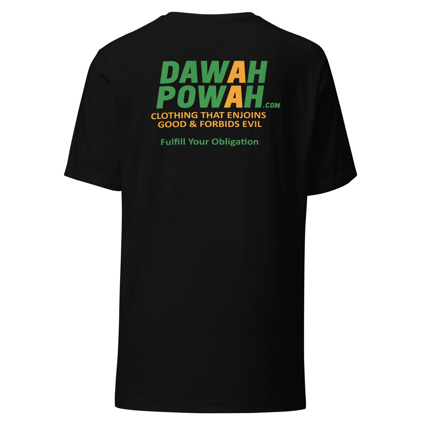 BACK OF SHIRT DAWAH POWAH DECAL & TAG COLLECTION Unisex t-shirts
