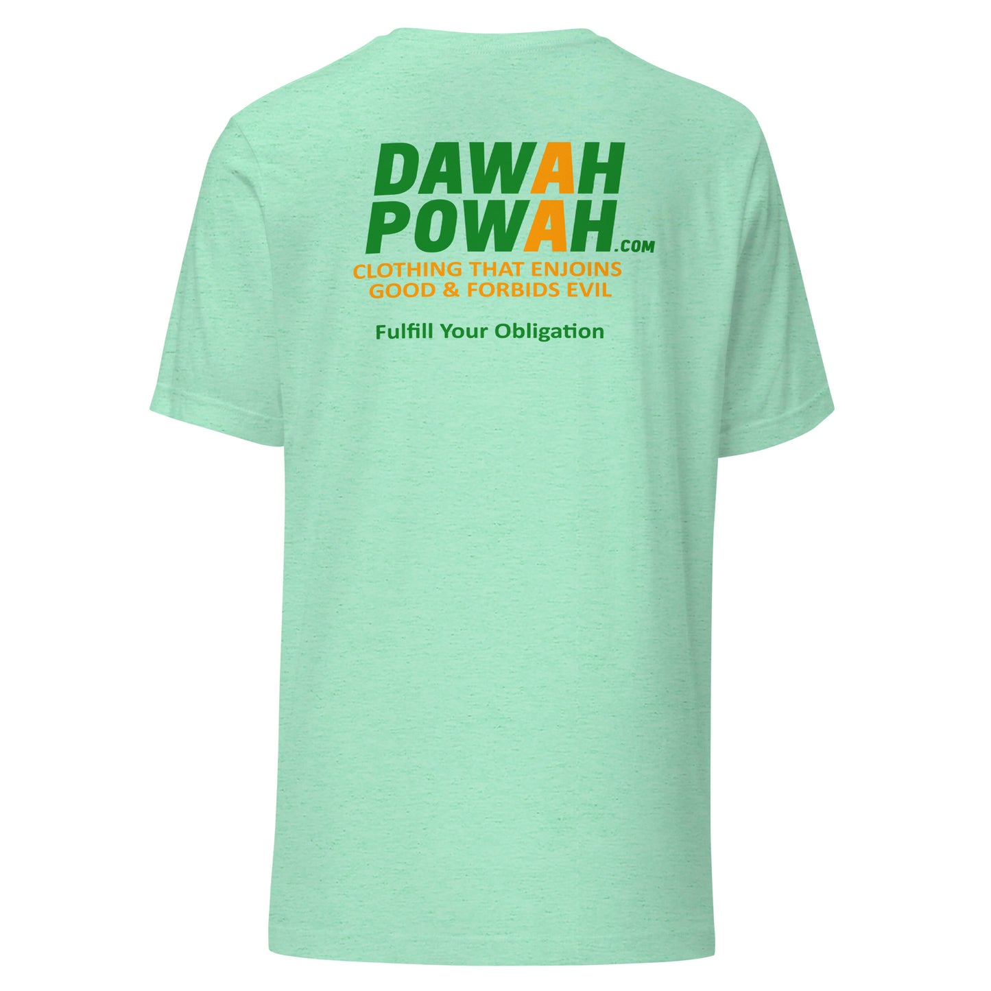 BACK OF SHIRT DAWAH POWAH DECAL & TAG COLLECTION Unisex t-shirts