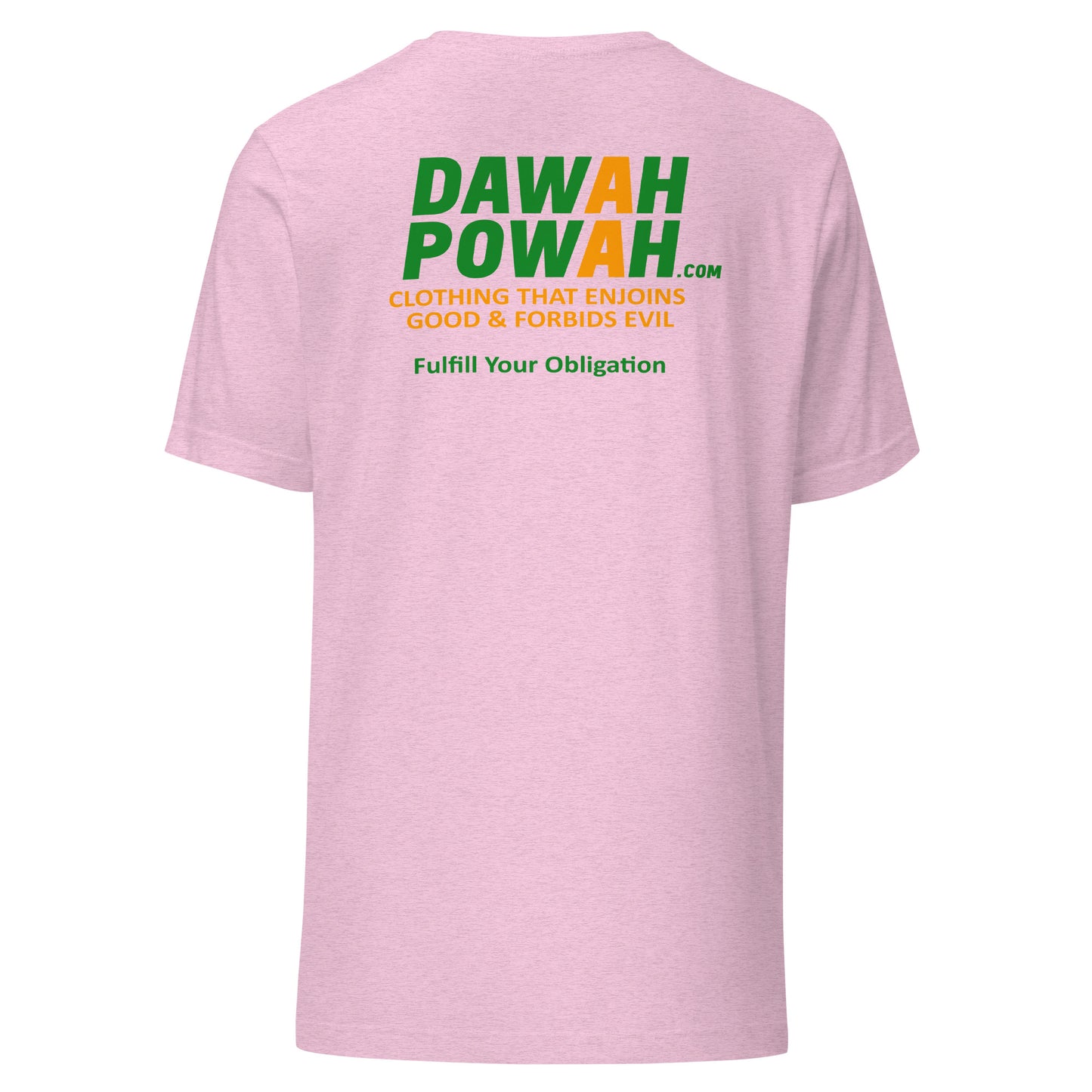 BACK OF SHIRT DAWAH POWAH DECAL & TAG COLLECTION Unisex t-shirts