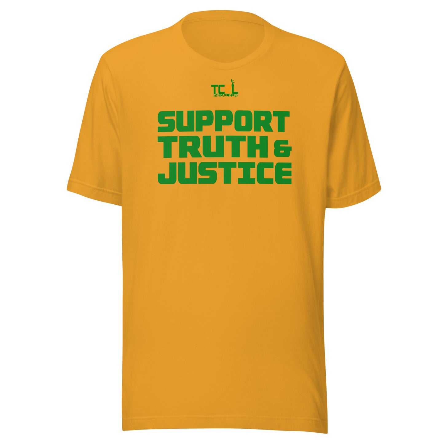 SUPPORT TRUTH & JUSTICE - GREEN COLLECTION Unisex t-shirts
