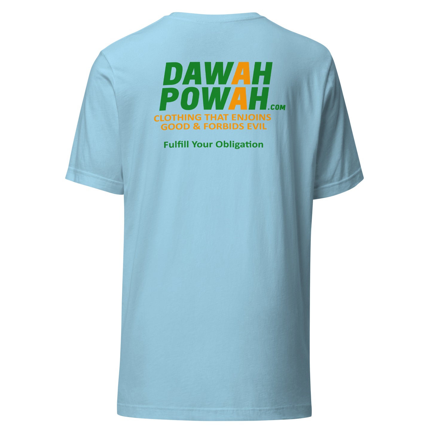 BACK OF SHIRT DAWAH POWAH DECAL & TAG COLLECTION Unisex t-shirts