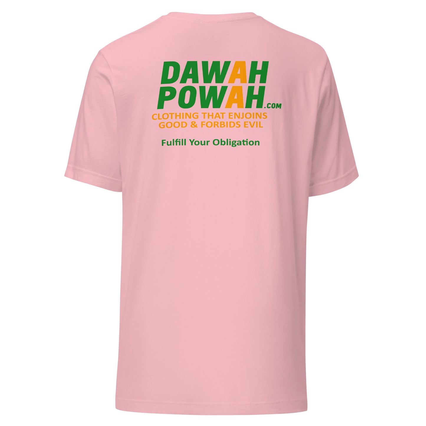 BACK OF SHIRT DAWAH POWAH DECAL & TAG COLLECTION Unisex t-shirts