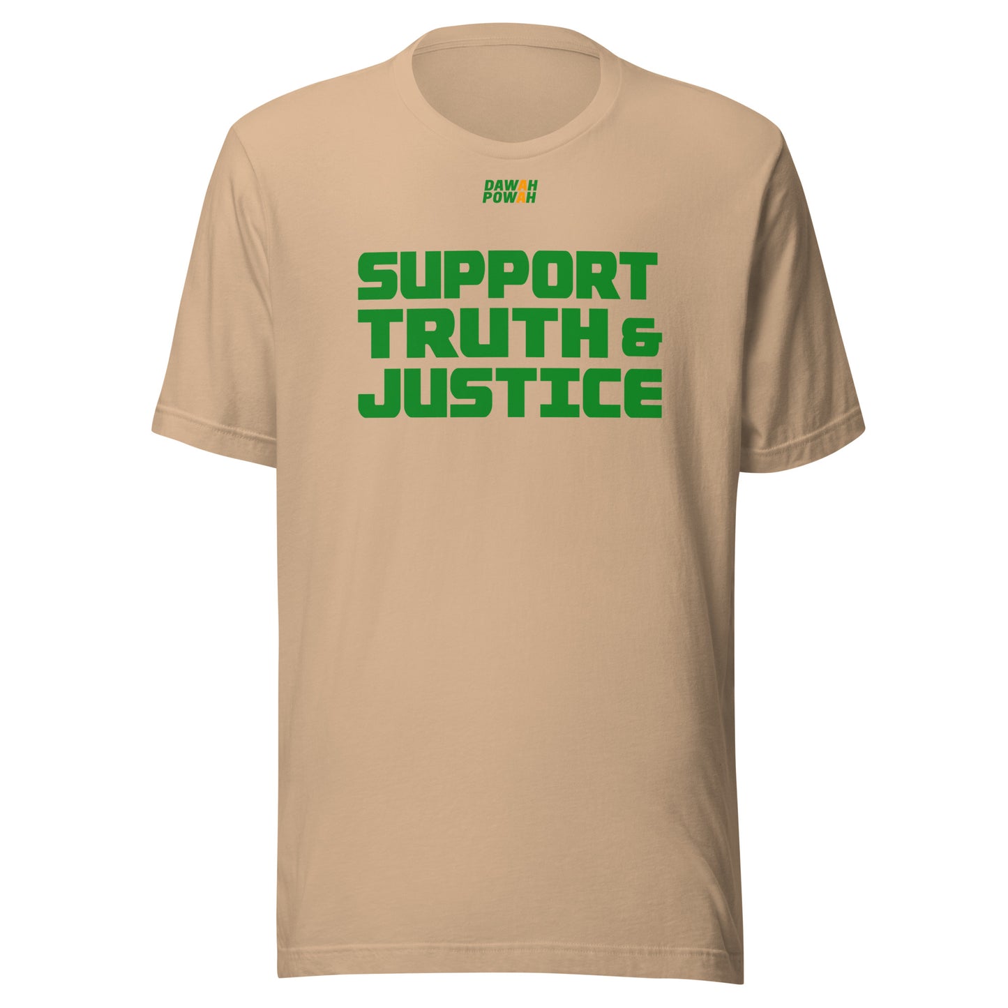 SUPPORT TRUTH & JUSTICE - GREEN COLLECTION Unisex t-shirt