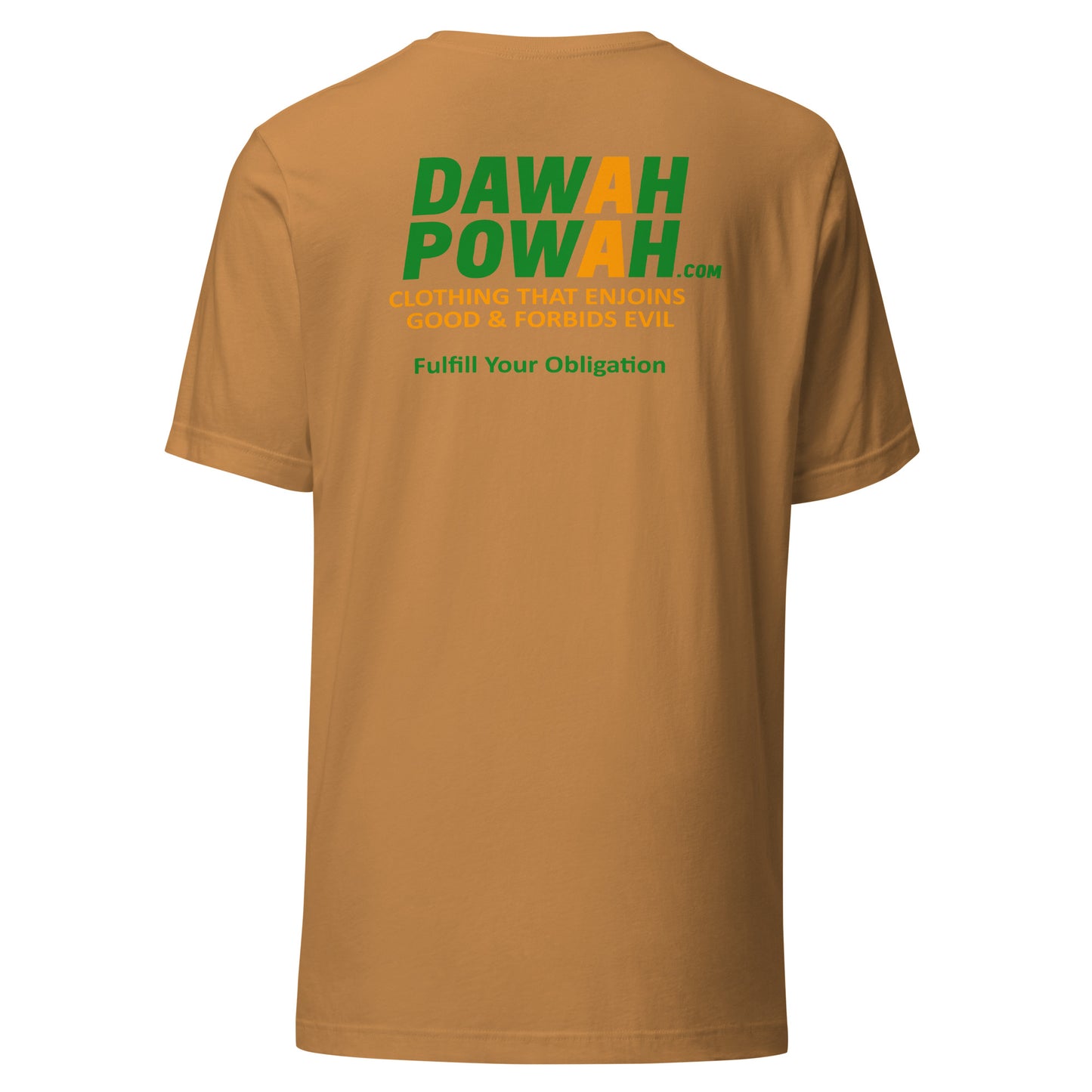 BACK OF SHIRT DAWAH POWAH DECAL & TAG COLLECTION Unisex t-shirts