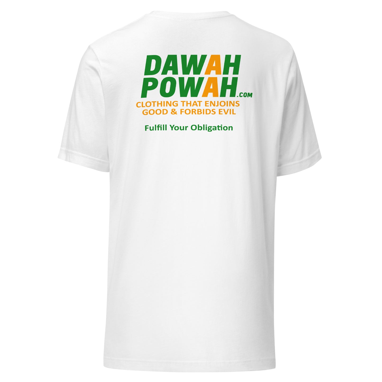 BACK OF SHIRT DAWAH POWAH DECAL & TAG COLLECTION Unisex t-shirts