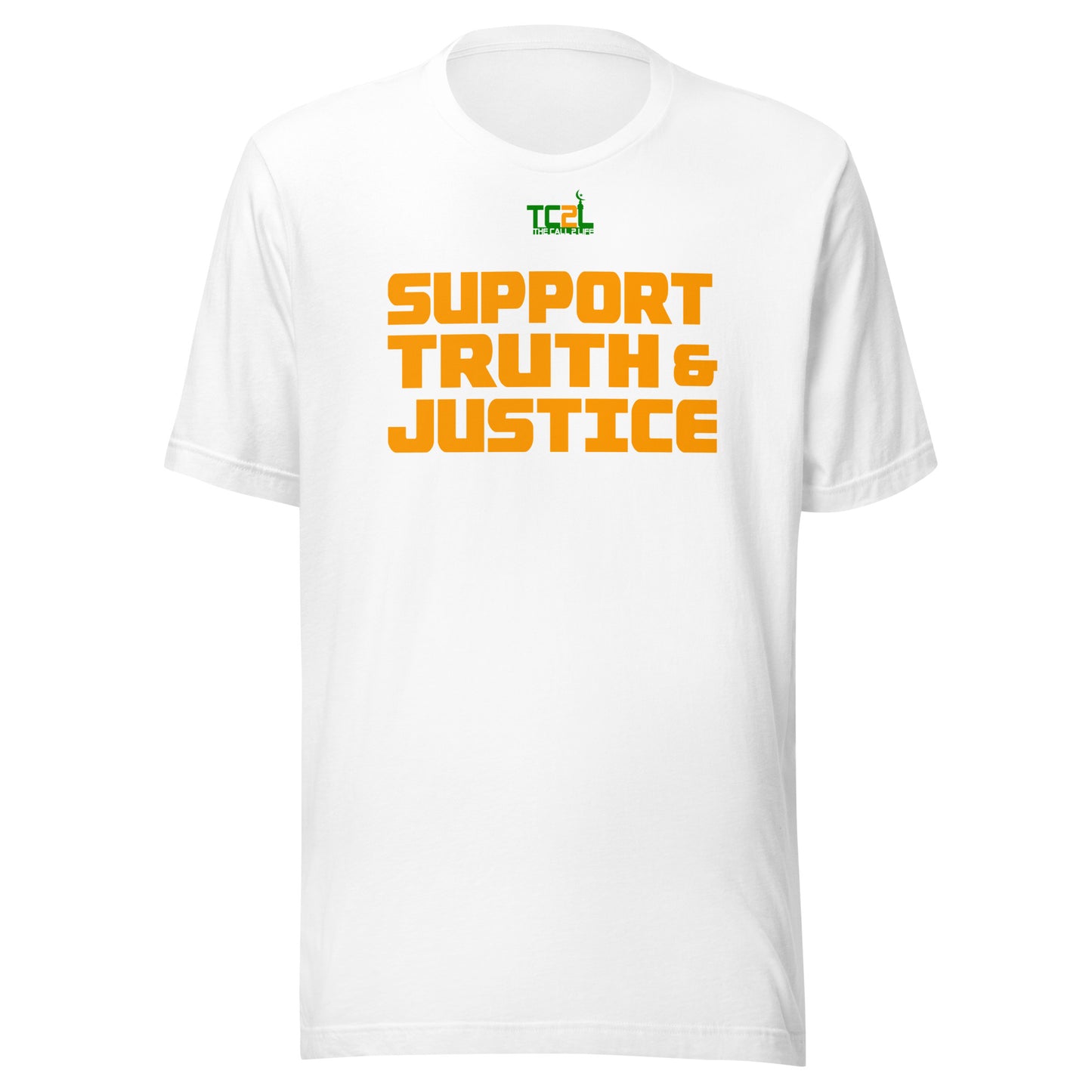 SUPPORT TRUTH & JUSTICE - ORANGE COLLECTION Unisex t-shirts