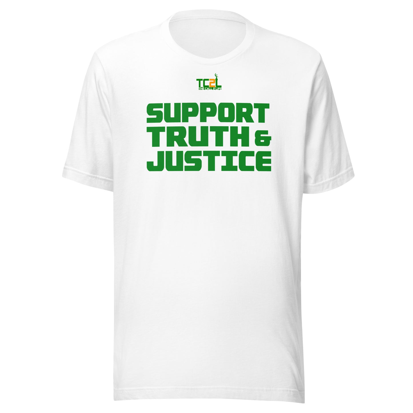 SUPPORT TRUTH & JUSTICE - GREEN COLLECTION Unisex t-shirts