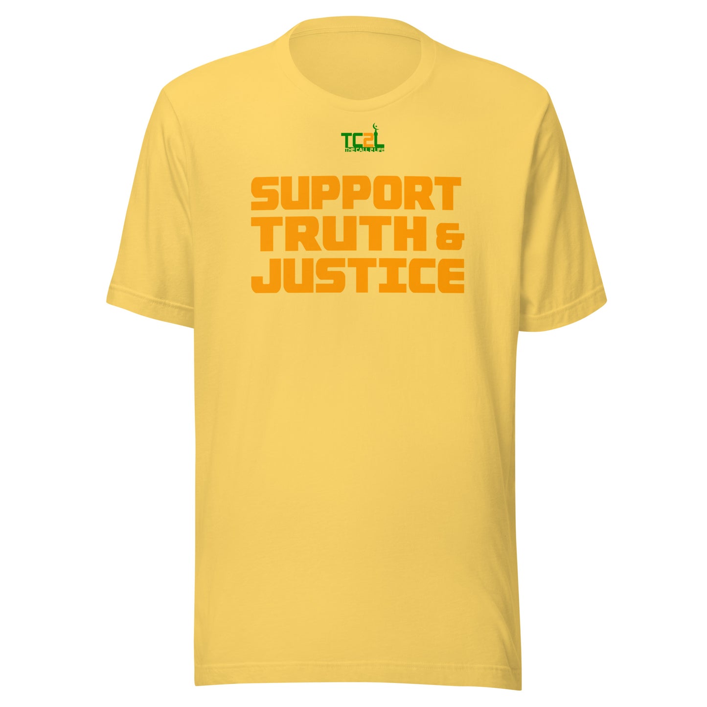 SUPPORT TRUTH & JUSTICE - ORANGE COLLECTION Unisex t-shirts