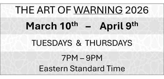 THE ART OF WARNING - March 10th - April 9th 2026