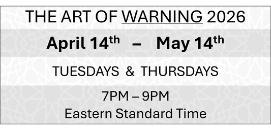 THE ART OF WARNING - April 14th - May 4th 2026