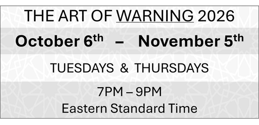 THE ART OF WARNING - October 6th - November 5th 2026
