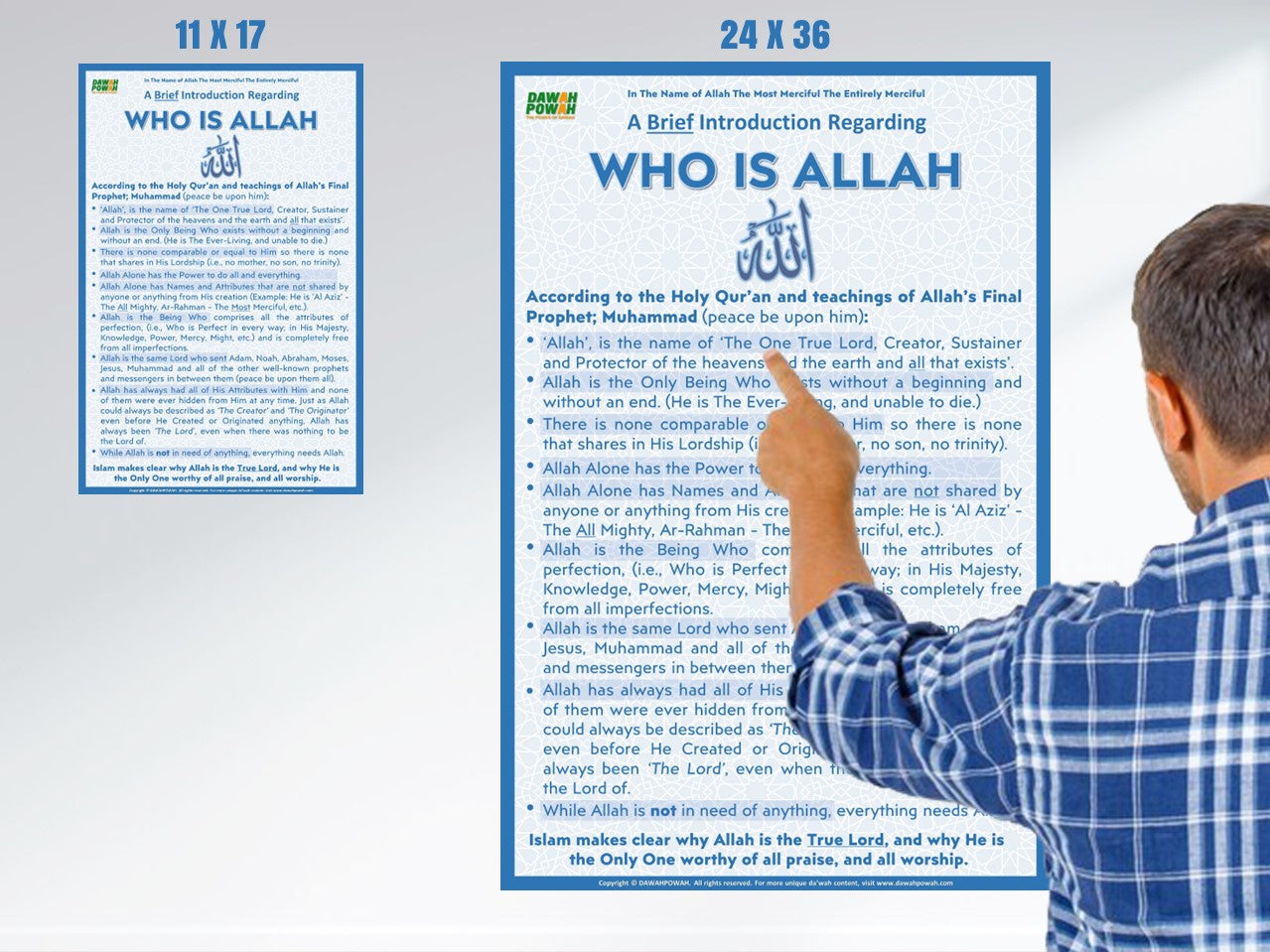 WHO IS ALLAH - 24X36 Photo paper poster