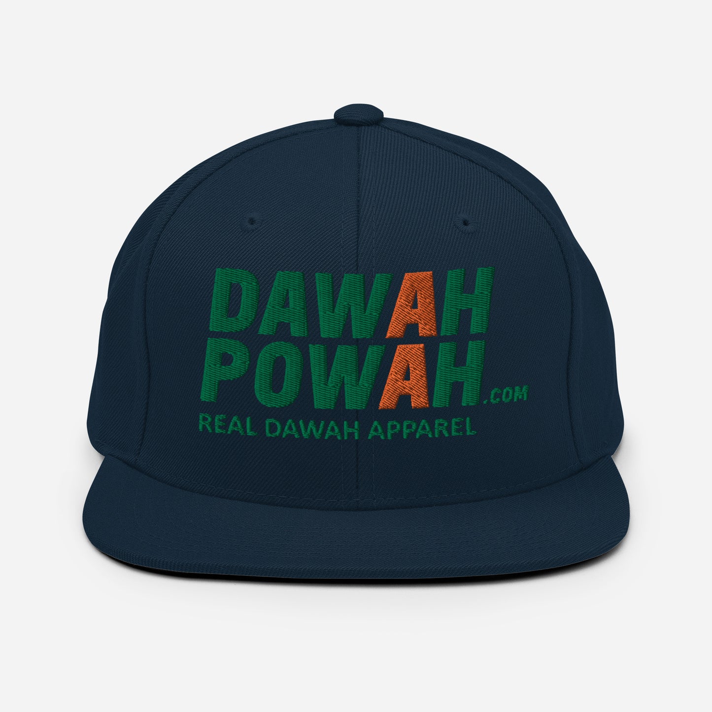 DAWAH POWAH BRAND EMBROIDED DECAL - MULTI-COLORED COLLECTION Snapback Hats