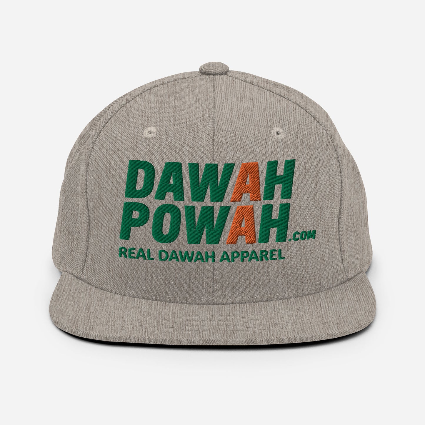 DAWAH POWAH BRAND EMBROIDED DECAL - MULTI-COLORED COLLECTION Snapback Hats