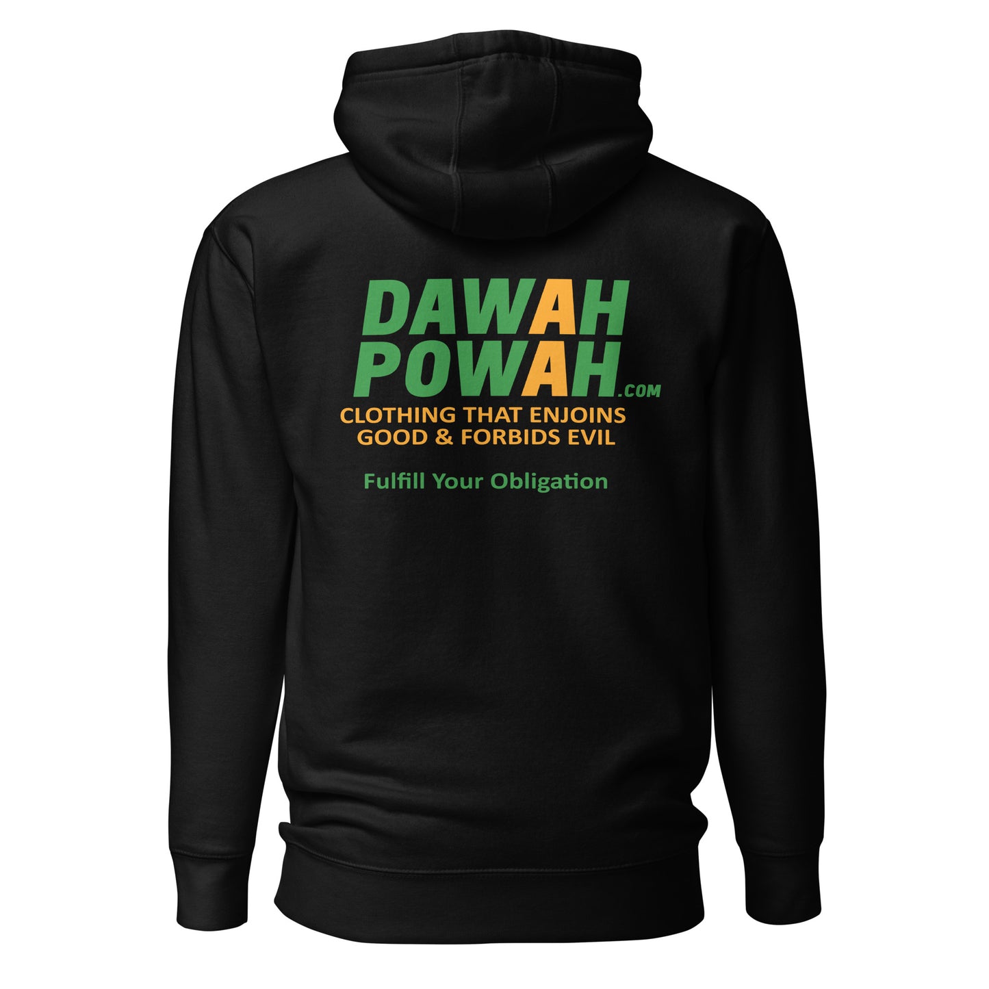 BACK OF SHIRT DAWAH POWAH DECAL & TAG COLLECTION Unisex Hoodies