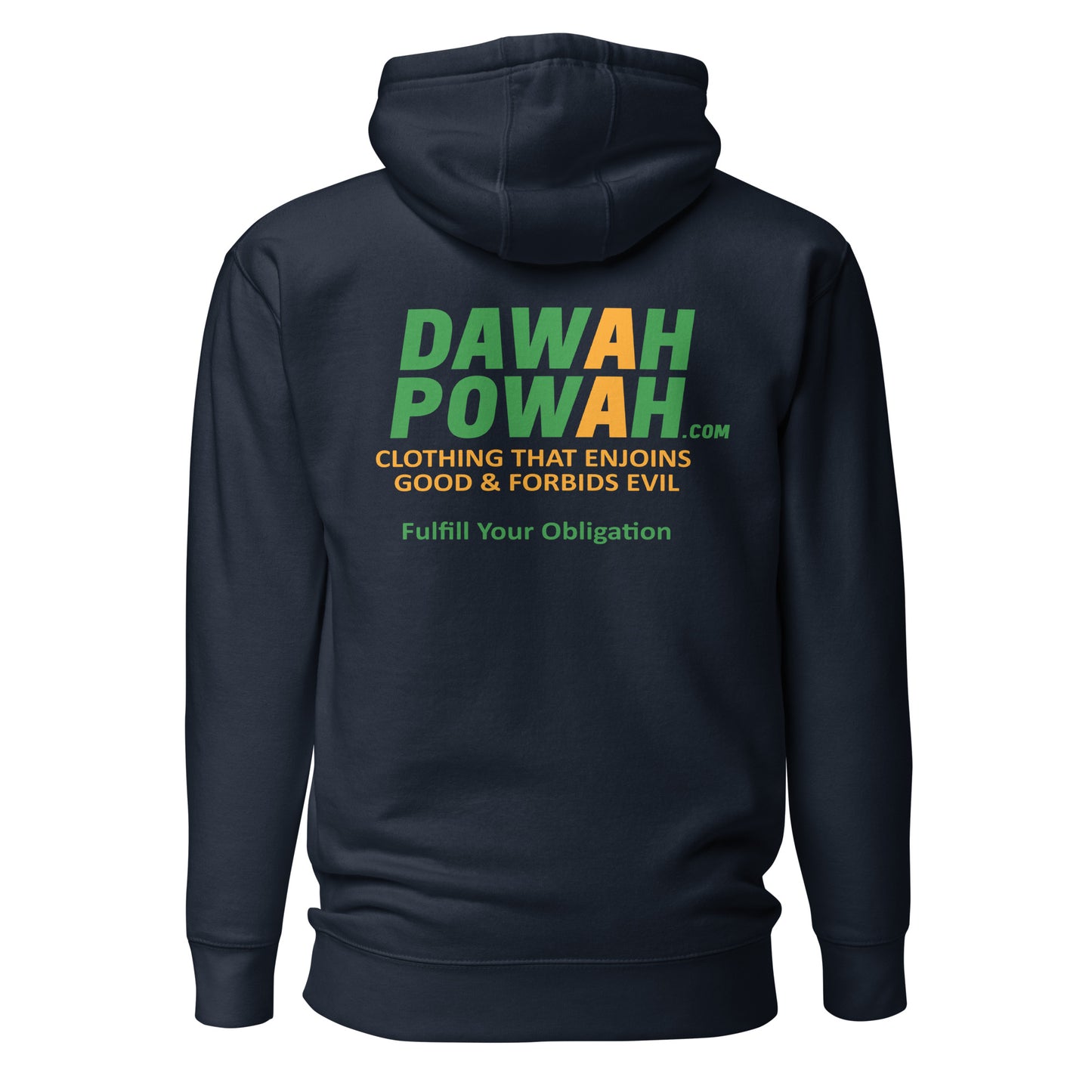 BACK OF SHIRT DAWAH POWAH DECAL & TAG COLLECTION Unisex Hoodies