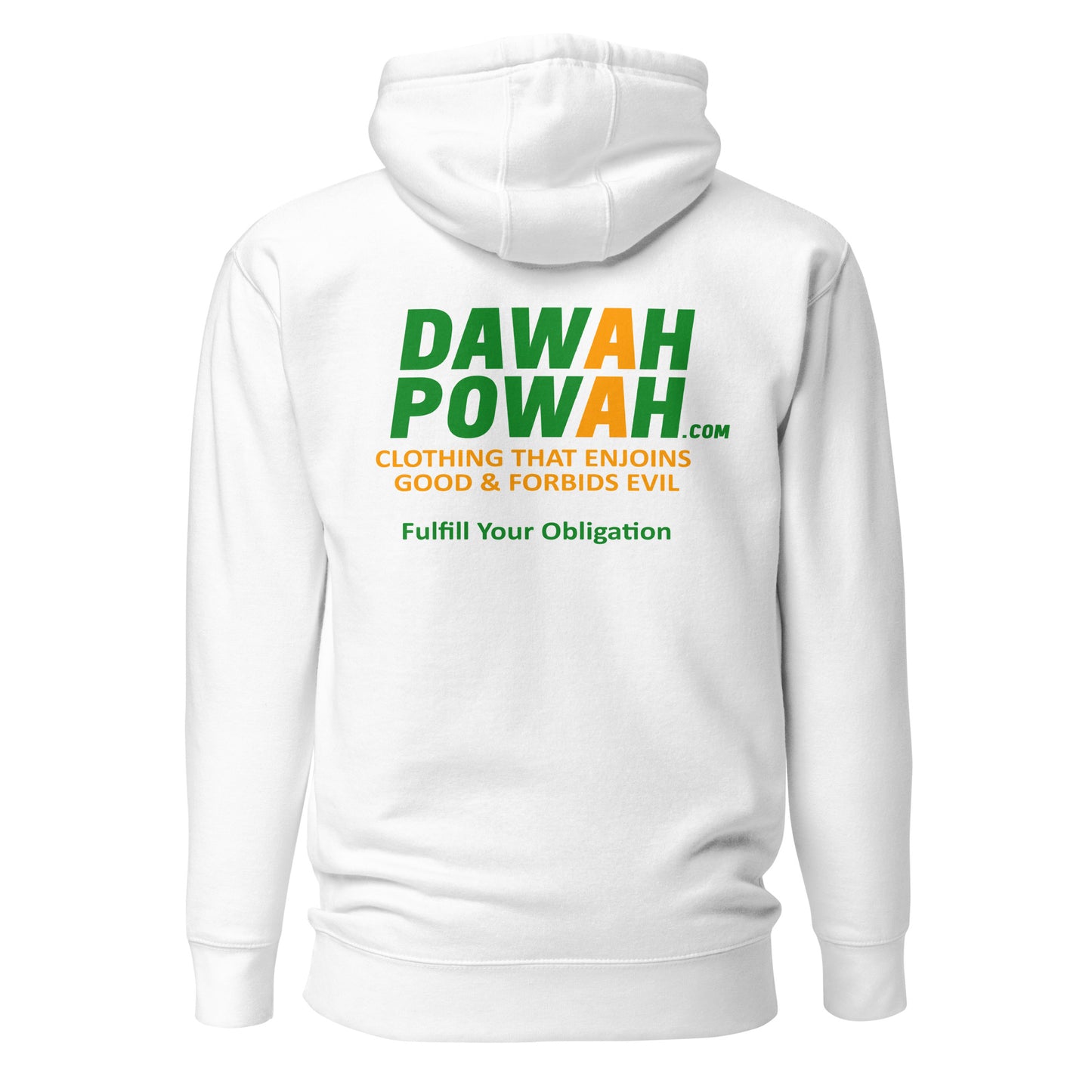 BACK OF SHIRT DAWAH POWAH DECAL & TAG COLLECTION Unisex Hoodies