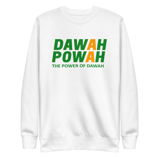 DAWAH POWAH DECAL - GREEN BRAND COLLECTION Unisex Premium Sweatshirts