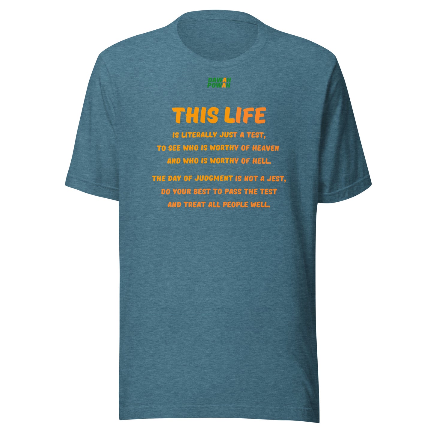 THIS LIFE - POEM - ORANGE COLLECTION Unisex t-shirts