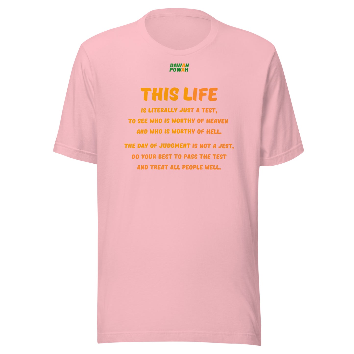 THIS LIFE - POEM - ORANGE COLLECTION Unisex t-shirts