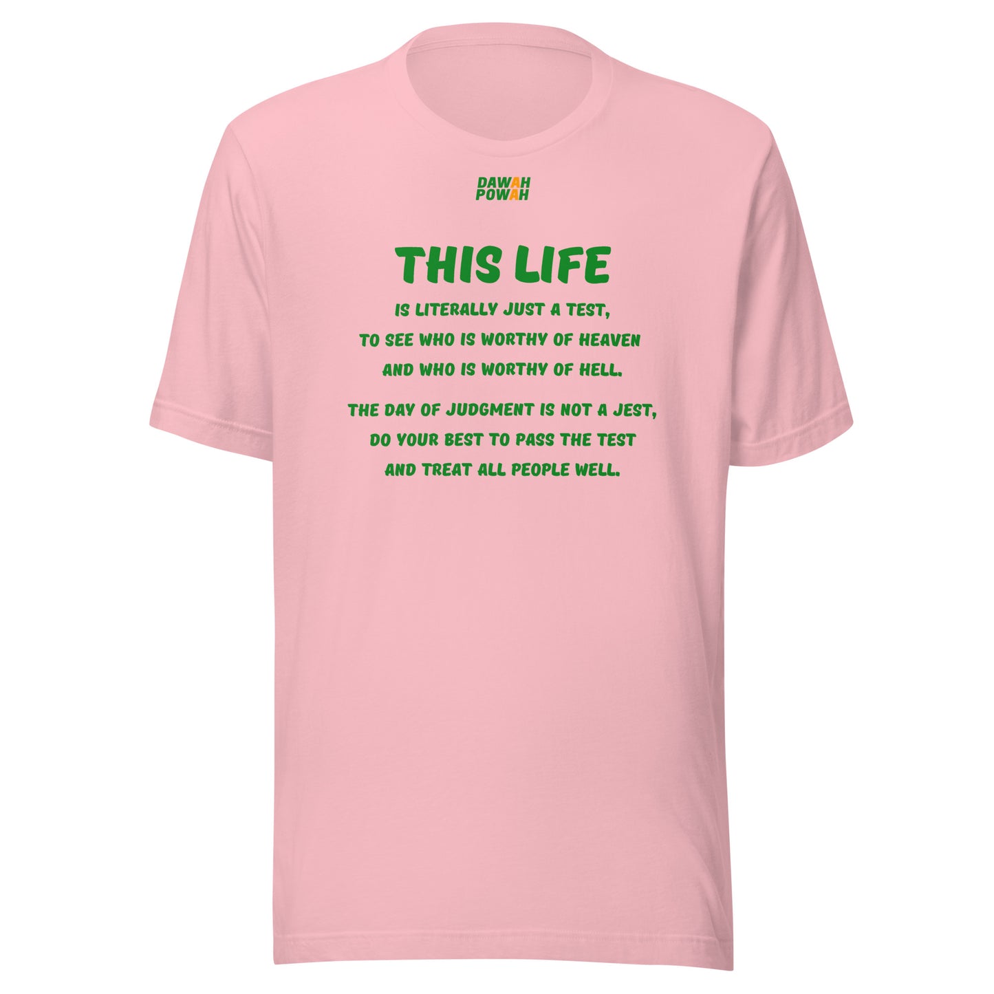 THIS LIFE - POEM - GREEN COLLECTION Unisex t-shirts