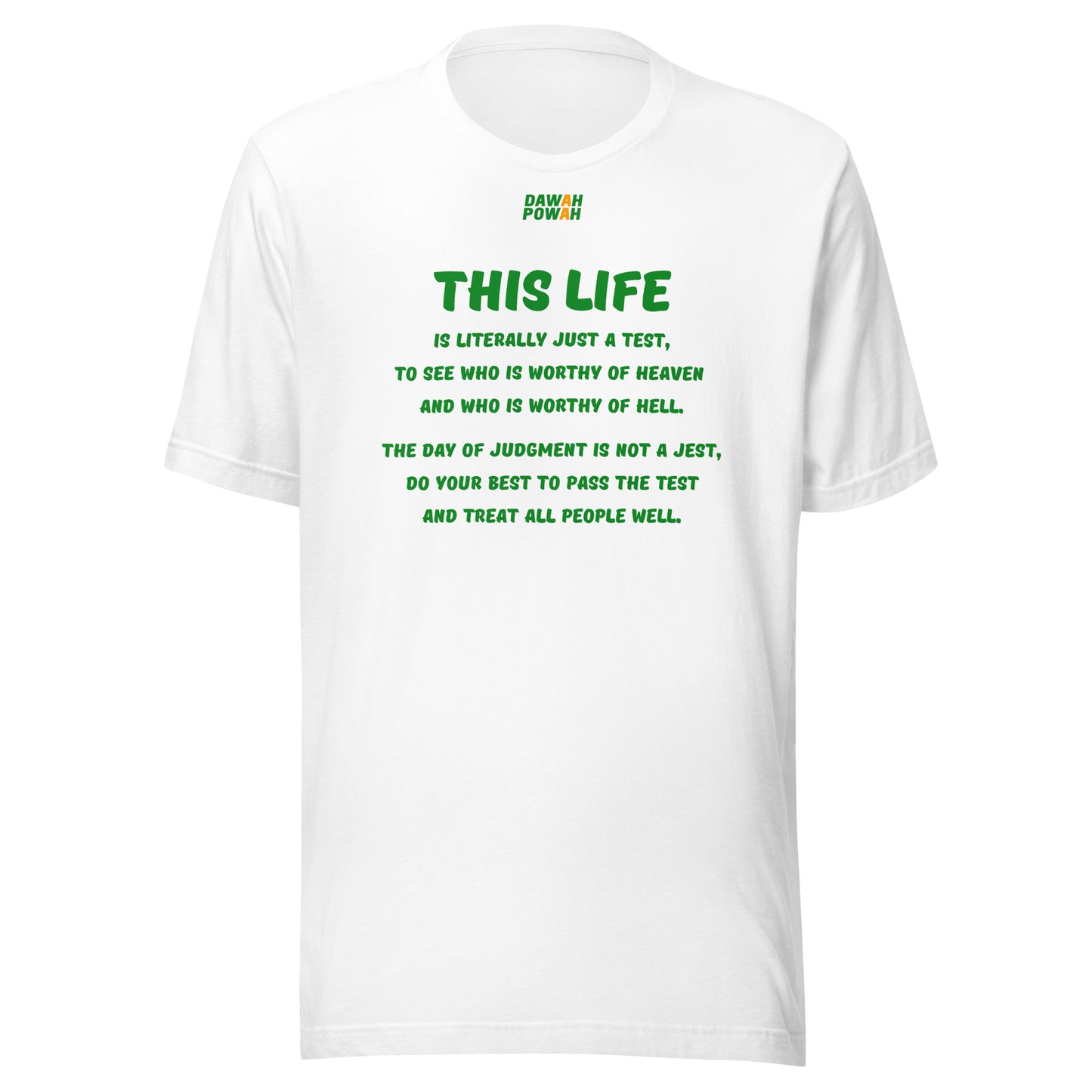 THIS LIFE - POEM - GREEN COLLECTION Unisex t-shirts